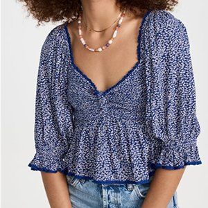 Free People Brittnee Printed Top (With Tags, Never Worn!)